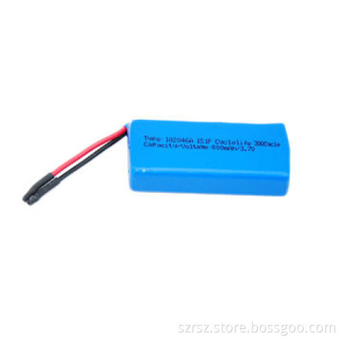Lithium Polymer Battery Pack with 3.7V Voltage, 800mAh Capacity